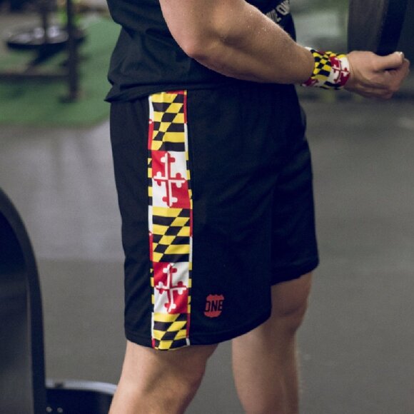 Maryland Flag Men’s Running Shorts - NEW Fast Ship - Picture 2 of 3